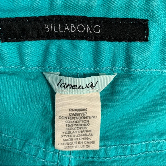 Billabong laneway shorts light green size 28 - Picture 7 of 8